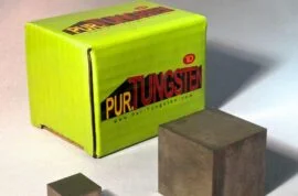 Pur-Tungsten Cube Block Display Weights