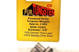 Pinewood Derby Car Tungsten Weights 2.25 oz Cylinders