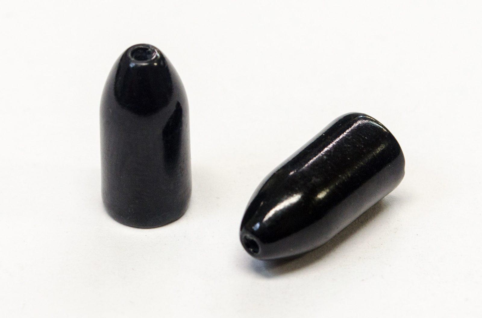 Tungsten Fishing Bullet Worm Weights Bulk 1lb Bags Black