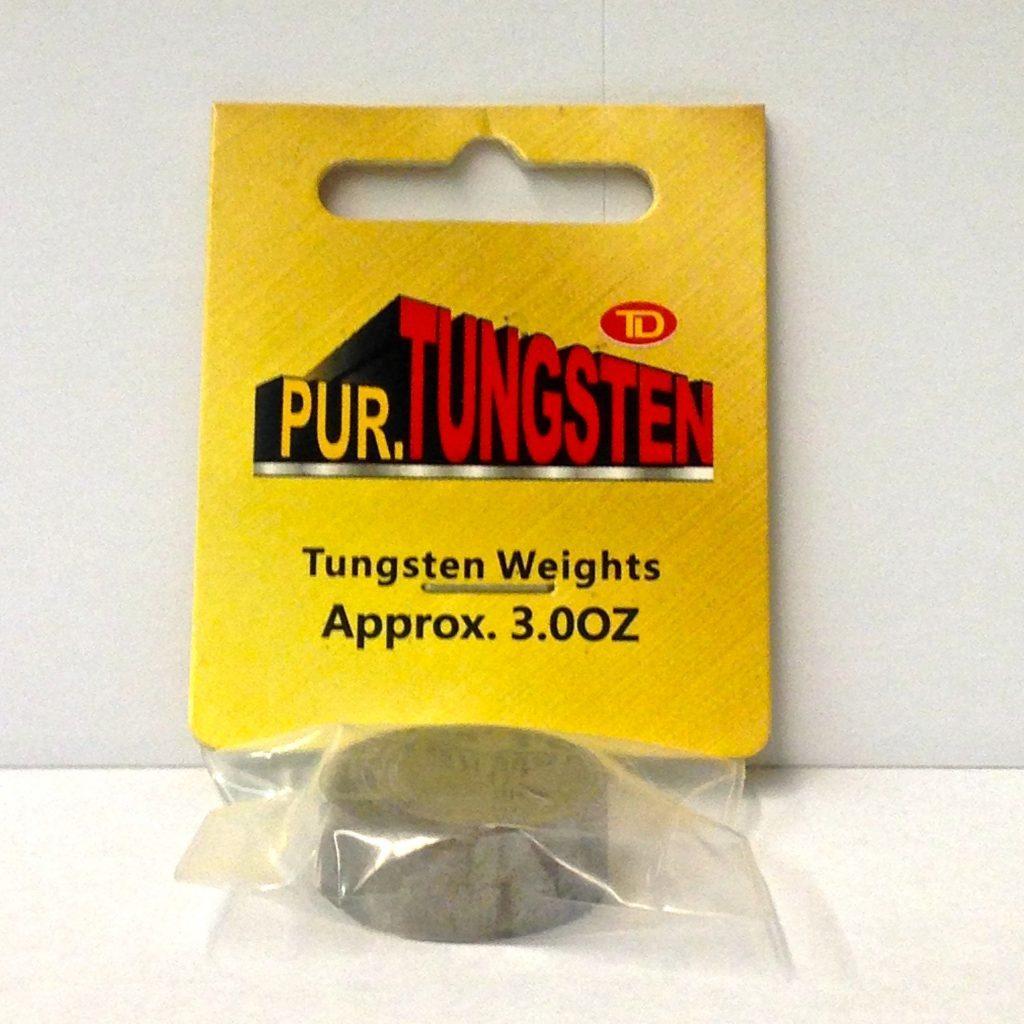 Pinewood Derby Tungsten Weights 3 oz 1" Dia x 0.375" Thick Cylinder